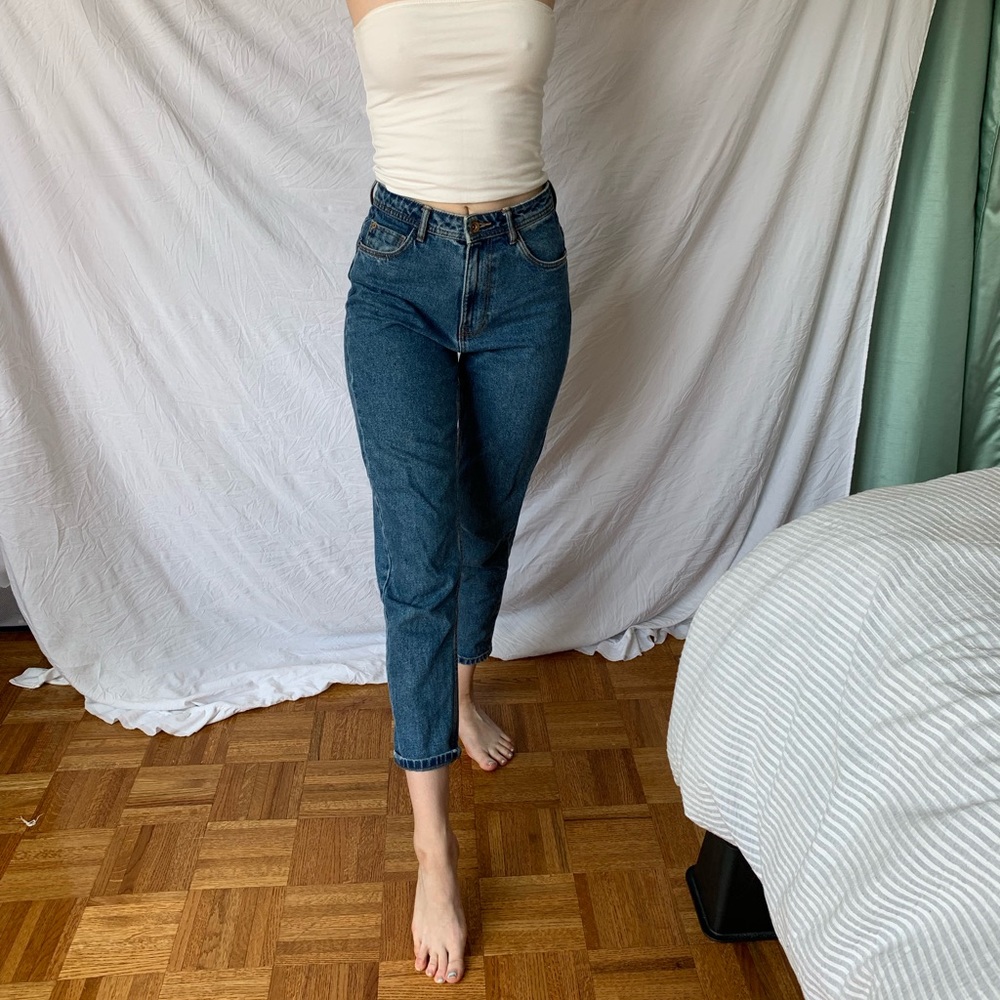 Zara cropped mom jean